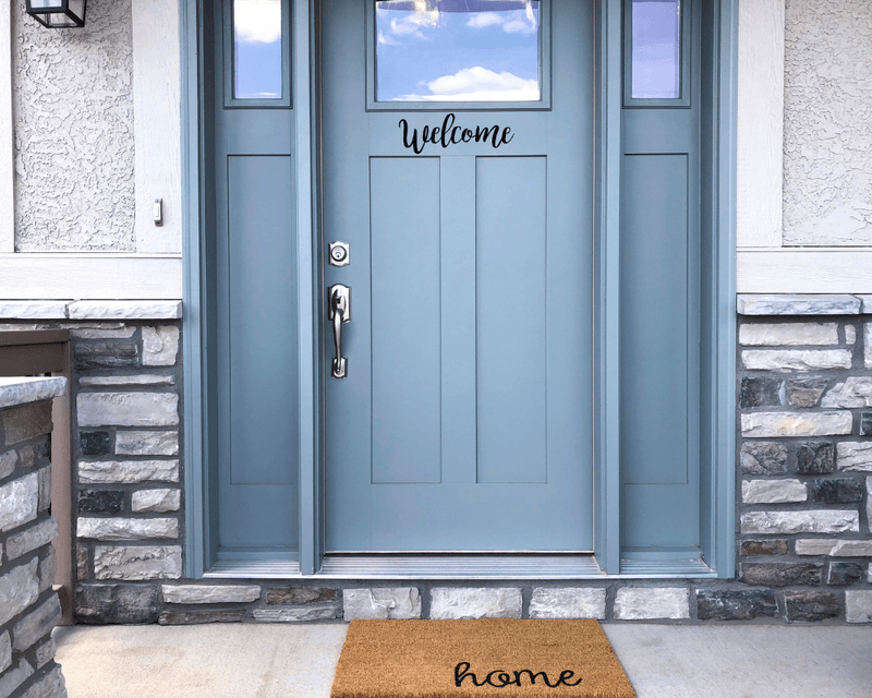 Adding a splash of color to the front door can increase curb appeal.